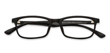 Load image into Gallery viewer, Black Rectangle Full Rim Narrow Unisex Eyeglasses by Lenskart Air-147281