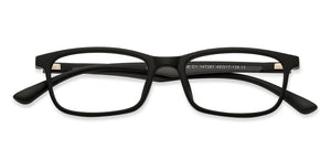 Black Rectangle Full Rim Narrow Unisex Eyeglasses by Lenskart Air-147281
