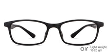 Load image into Gallery viewer, Black Rectangle Full Rim Unisex Eyeglasses by Lenskart Air-148357