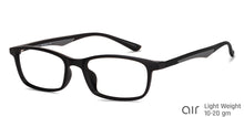 Load image into Gallery viewer, Black Rectangle Full Rim Unisex Eyeglasses by Lenskart Air-148357