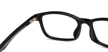 Load image into Gallery viewer, Black Rectangle Full Rim Unisex Eyeglasses by Lenskart Air-148357