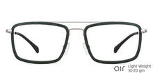 Load image into Gallery viewer, Green Rectangle Full Rim Unisex Eyeglasses by Lenskart Air-149271