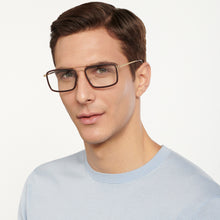 Load image into Gallery viewer, Brown Rectangle Full Rim Unisex Eyeglasses by Lenskart Air Online-149746