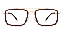 Load image into Gallery viewer, Brown Rectangle Full Rim Unisex Eyeglasses by Lenskart Air Online-149746