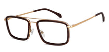 Load image into Gallery viewer, Brown Rectangle Full Rim Unisex Eyeglasses by Lenskart Air Online-149746