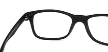 Load image into Gallery viewer, Black Rectangle Full Rim Narrow Unisex Eyeglasses by Lenskart Air LA-145979