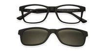 Load image into Gallery viewer, Black Rectangle Full Rim Narrow Unisex Eyeglasses by Lenskart Air LA-145979