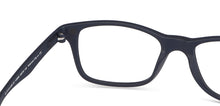 Load image into Gallery viewer, Blue Rectangle Full Rim Narrow Unisex Eyeglasses by Lenskart Air LA-145980