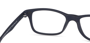 Blue Rectangle Full Rim Narrow Unisex Eyeglasses by Lenskart Air LA-145980
