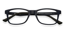 Load image into Gallery viewer, Blue Rectangle Full Rim Narrow Unisex Eyeglasses by Lenskart Air LA-145980
