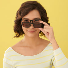 Load image into Gallery viewer, Black Rectangle Full Rim Extra Wide Unisex Eyeglasses by Lenskart Air LA-145981