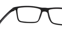 Load image into Gallery viewer, Black Rectangle Full Rim Extra Wide Unisex Eyeglasses by Lenskart Air LA-145981