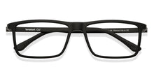 Load image into Gallery viewer, Black Rectangle Full Rim Extra Wide Unisex Eyeglasses by Lenskart Air LA-145981