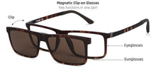 Load image into Gallery viewer, Brown Rectangle Full Rim Extra Wide Unisex Eyeglasses by Lenskart Air LA-145982