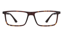 Load image into Gallery viewer, Brown Rectangle Full Rim Extra Wide Unisex Eyeglasses by Lenskart Air LA-145982