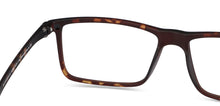 Load image into Gallery viewer, Brown Rectangle Full Rim Extra Wide Unisex Eyeglasses by Lenskart Air LA-145982
