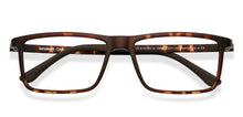 Load image into Gallery viewer, Brown Rectangle Full Rim Extra Wide Unisex Eyeglasses by Lenskart Air LA-145982