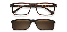 Load image into Gallery viewer, Brown Rectangle Full Rim Extra Wide Unisex Eyeglasses by Lenskart Air LA-145982
