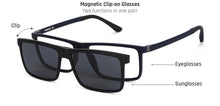 Load image into Gallery viewer, Blue Rectangle Full Rim Extra Wide Unisex Eyeglasses by Lenskart Air LA-145983