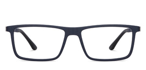Blue Rectangle Full Rim Extra Wide Unisex Eyeglasses by Lenskart Air LA-145983