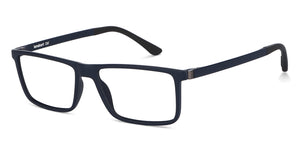 Blue Rectangle Full Rim Extra Wide Unisex Eyeglasses by Lenskart Air LA-145983