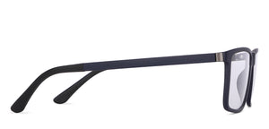 Blue Rectangle Full Rim Extra Wide Unisex Eyeglasses by Lenskart Air LA-145983
