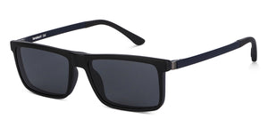 Blue Rectangle Full Rim Extra Wide Unisex Eyeglasses by Lenskart Air LA-145983