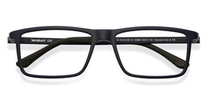 Blue Rectangle Full Rim Extra Wide Unisex Eyeglasses by Lenskart Air LA-145983