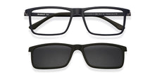 Load image into Gallery viewer, Blue Rectangle Full Rim Extra Wide Unisex Eyeglasses by Lenskart Air LA-145983