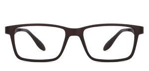 Brown Rectangle Full Rim Unisex Eyeglasses by Lenskart Air LA-145985