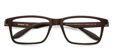 Load image into Gallery viewer, Brown Rectangle Full Rim Unisex Eyeglasses by Lenskart Air LA-145985