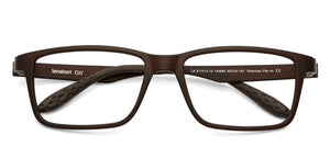 Brown Rectangle Full Rim Unisex Eyeglasses by Lenskart Air LA-145985