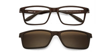Load image into Gallery viewer, Brown Rectangle Full Rim Unisex Eyeglasses by Lenskart Air LA-145985