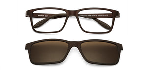 Brown Rectangle Full Rim Unisex Eyeglasses by Lenskart Air LA-145985