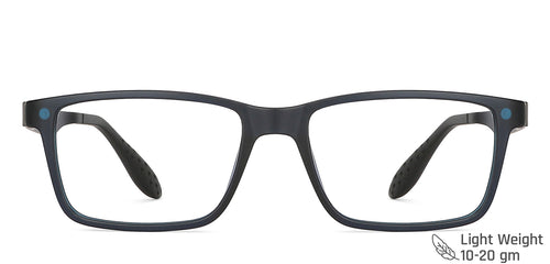 Blue Rectangle Full Rim Unisex Eyeglasses by Lenskart Air LA-147284