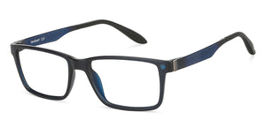 Blue Rectangle Full Rim Unisex Eyeglasses by Lenskart Air LA-147284