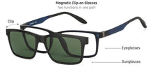 Load image into Gallery viewer, Blue Rectangle Full Rim Unisex Eyeglasses by Lenskart Air LA-147284