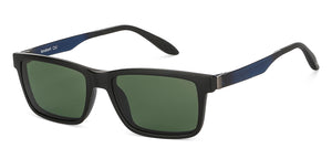 Blue Rectangle Full Rim Unisex Eyeglasses by Lenskart Air LA-147284