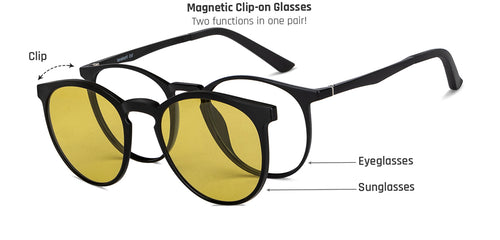 Black Round Full Rim Unisex Eyeglasses by Lenskart Air-150545