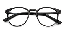 Load image into Gallery viewer, Black Round Full Rim Unisex Eyeglasses by Lenskart Air-150545