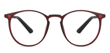 Load image into Gallery viewer, Red Round Full Rim Narrow Unisex Eyeglasses by Lenskart Air LA-145988