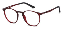 Load image into Gallery viewer, Red Round Full Rim Narrow Unisex Eyeglasses by Lenskart Air LA-145988