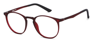 Red Round Full Rim Narrow Unisex Eyeglasses by Lenskart Air LA-145988