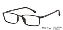 Load image into Gallery viewer, Black Rectangle Full Rim Unisex Eyeglasses by Lenskart Air-146809
