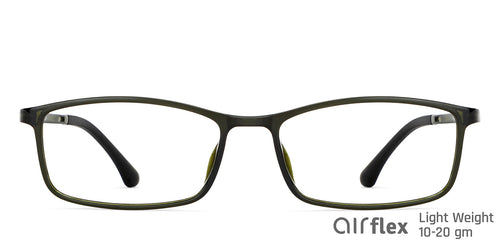 Green Rectangle Full Rim Unisex Eyeglasses by Lenskart Air-148373