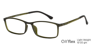 Green Rectangle Full Rim Unisex Eyeglasses by Lenskart Air-148373