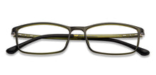 Load image into Gallery viewer, Green Rectangle Full Rim Unisex Eyeglasses by Lenskart Air-148373