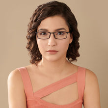 Load image into Gallery viewer, Blue Rectangle Full Rim Unisex Eyeglasses by Lenskart Air-146811