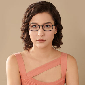 Blue Rectangle Full Rim Unisex Eyeglasses by Lenskart Air-146811