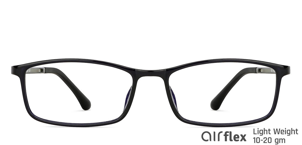 Blue Rectangle Full Rim Unisex Eyeglasses by Lenskart Air-146811